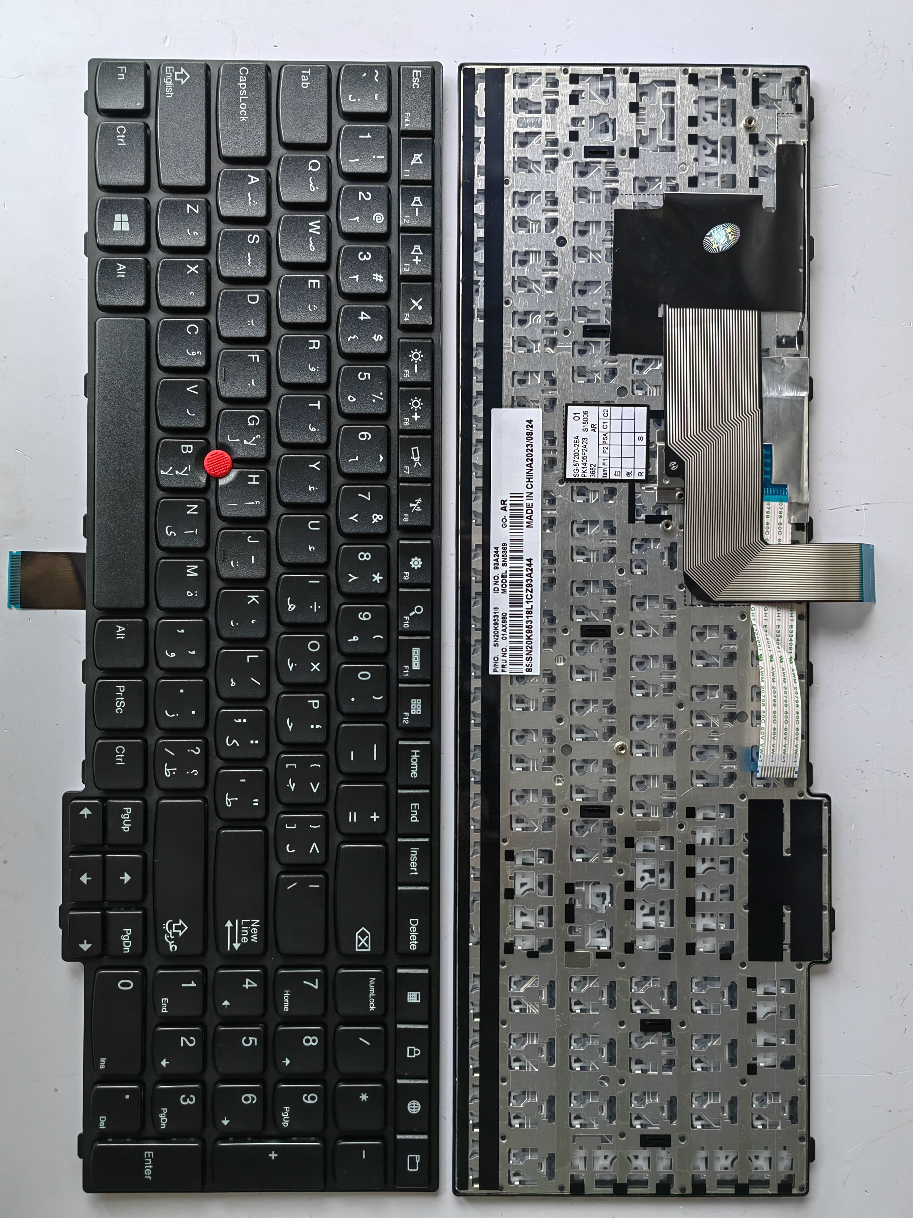 Picture of New Replacement Laptop Keyboard For IBM E550/E555/E550C/E560/E565 BLACK FRAME BLACK (OEM) AR Layout